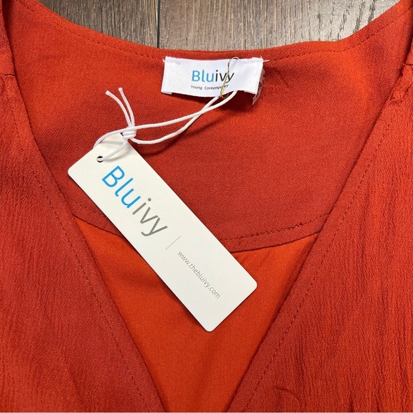 🆕 Bluivy Veronica wrap dress SZ MED - Picture 9 of 9